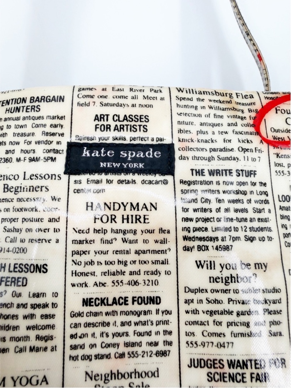 Kate Spade Newsprint Bon Journal Shopper Tote - Picture 2 of 8